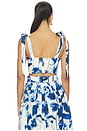 view 3 of 4 Faiza Top in Petal Sketch Navy