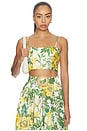 view 1 of 4 Seema Top in Flora Meadow Ivory