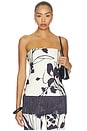 view 1 of 4 Benita Strapless Top in Botanic Ivory