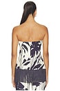 view 3 of 4 Benita Strapless Top in Botanic Ivory