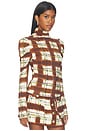 view 2 of 4 Chira Top in Painted Plaid Brown