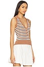 view 2 of 4 TOP SANS MANCHES REDFIELD in Clay Multi Stripe