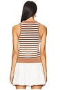 view 3 of 4 TOP SANS MANCHES REDFIELD in Clay Multi Stripe