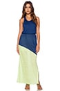 view 1 of 4 Two Tone Maxi Dress in Medium Cobalt