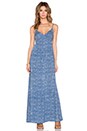 view 1 of 3 Printed Maxi Dress in Dutch Blue