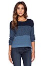 view 1 of 4 Blocked Sweater in Indigo