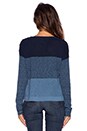 view 3 of 4 Blocked Sweater in Indigo