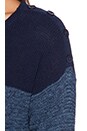 view 4 of 4 Blocked Sweater in Indigo