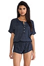 view 1 of 6 Romper in Navy