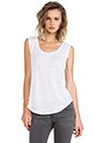 view 1 of 4 Seamed Sleeveless Tee in White
