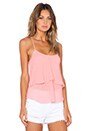 view 2 of 3 Ruffle Cami in Salmon Rose