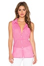 view 1 of 3 Sleeveless Gingham Top in Raspberry Sorbet