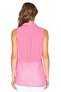 view 3 of 3 Sleeveless Gingham Top in Raspberry Sorbet