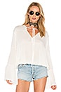 view 1 of 4 Bijoux Shirred Blouse in White