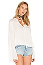 view 2 of 4 Bijoux Shirred Blouse in White