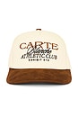 view 1 of 3 The Suede Athletic Club Snapback Hat in Brown & Cream