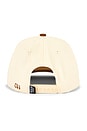 view 2 of 3 The Suede Athletic Club Snapback Hat in Brown & Cream