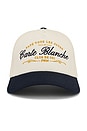 view 1 of 3 The Paye Tous Les Jours Snapback Hat in Navy & Creme