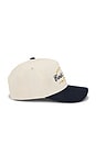 view 3 of 3 The Paye Tous Les Jours Snapback Hat in Navy & Creme