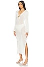 view 1 of 4 Godiva Butterfly Knit Dress in Pearl