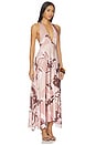 view 2 of 3 Lalique Halter Dress in Deco Mocha