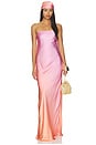 view 1 of 3 VESTIDO LENCERO LARGO SIN TIRANTES DUCHESS in Sorbet