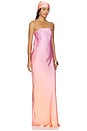 view 2 of 3 VESTIDO LENCERO LARGO SIN TIRANTES DUCHESS in Sorbet