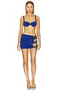 view 5 of 6 Coupe Halo Cut Out Mini Skirt in Navy