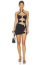 view 5 of 6 Coupe Moonstone Cut-out Mini Skirt in Black