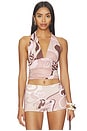view 1 of 4 Eleganza Halter Top in Deco Mocha