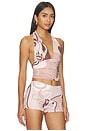 view 2 of 4 Eleganza Halter Top in Deco Mocha