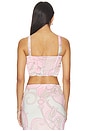 view 3 of 4 Astrid Bustier Top in Deco Pink