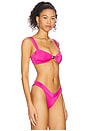 view 2 of 4 Abyss Bikini Top in Fuchsia