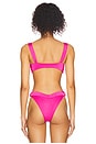 view 3 of 4 Abyss Bikini Top in Fuchsia