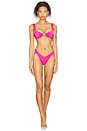 view 4 of 4 Abyss Bikini Top in Fuchsia