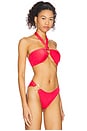 view 2 of 4 Locket Bandeau Bikini Top in Cherry