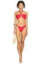 view 4 of 4 Gala Hoop Bikini Bottom in Cherry