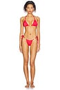 view 4 of 4 Isle Hoop Halter Bikini Top in Cherry