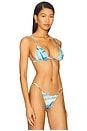 view 2 of 4 x REVOLVE Era Ruched Triangle Top in Ocean Blue