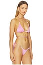 view 2 of 5 Luma Triangle Bikini Top in Dahlia