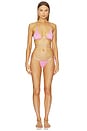 view 4 of 5 Luma Triangle Bikini Top in Dahlia