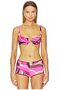 view 1 of 4 Ariel Ruched Bikini Top in Dolce Pink