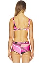 view 3 of 4 Ariel Ruched Bikini Top in Dolce Pink