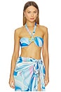 view 1 of 5 Coast Halo Halter Bikini Top in Dolce Blue
