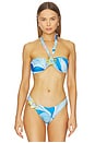 view 2 of 5 Coast Halo Halter Bikini Top in Dolce Blue