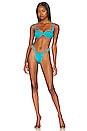 view 4 of 4 Marina Bikini Bottom in Teal