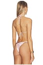 view 3 of 5 Orion String Bikini Top in Deco Pink
