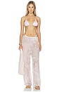 view 4 of 5 Orion String Bikini Top in Deco Pink
