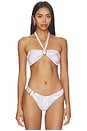 view 2 of 5 Coast Moonstone Bandeau Bikini Top in Deco Pink