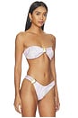 view 3 of 5 Coast Moonstone Bandeau Bikini Top in Deco Pink